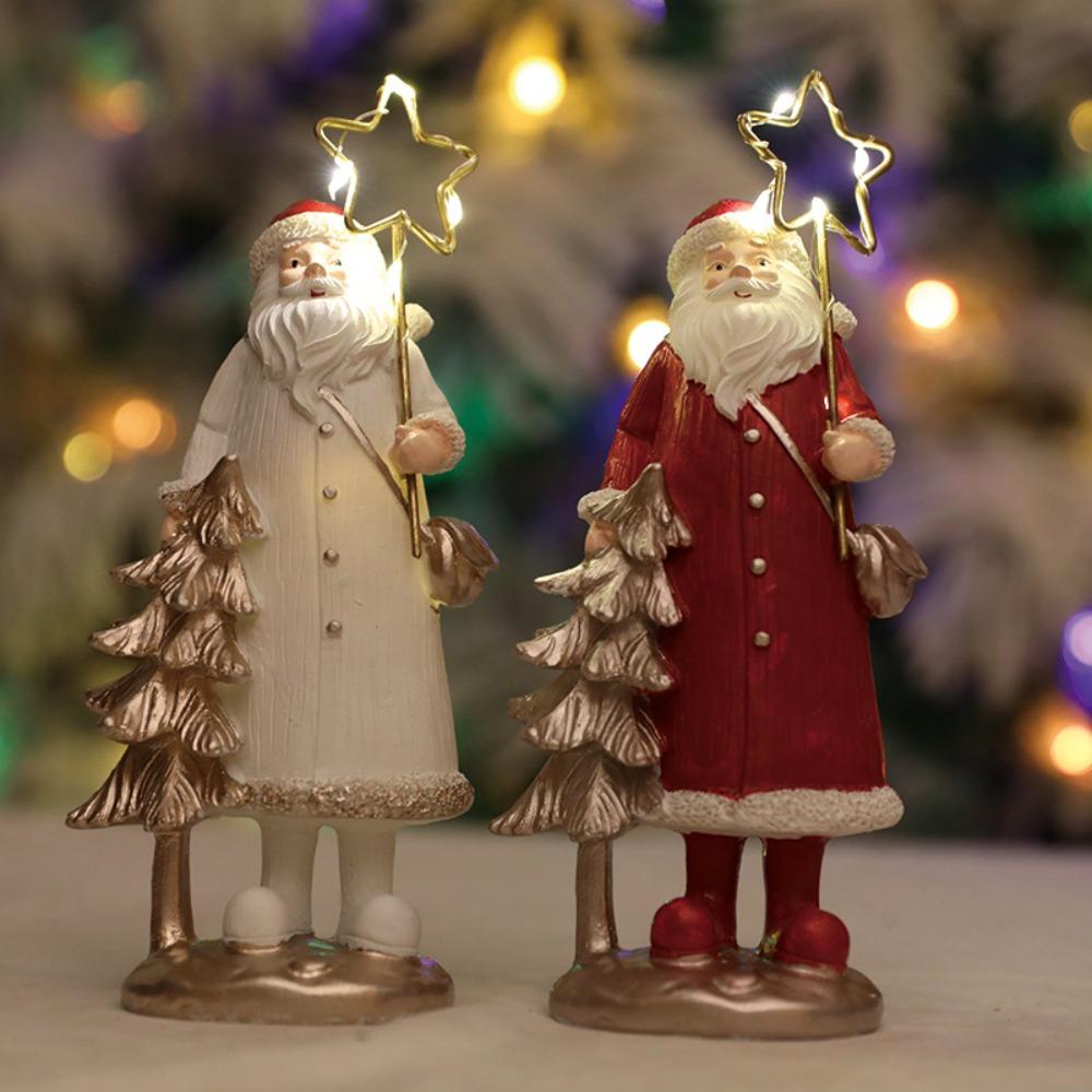Christmas night lights, Santa Claus ornaments, resin crafts, creative home desktop gifts, Christmas gift, Stocking stuffers
