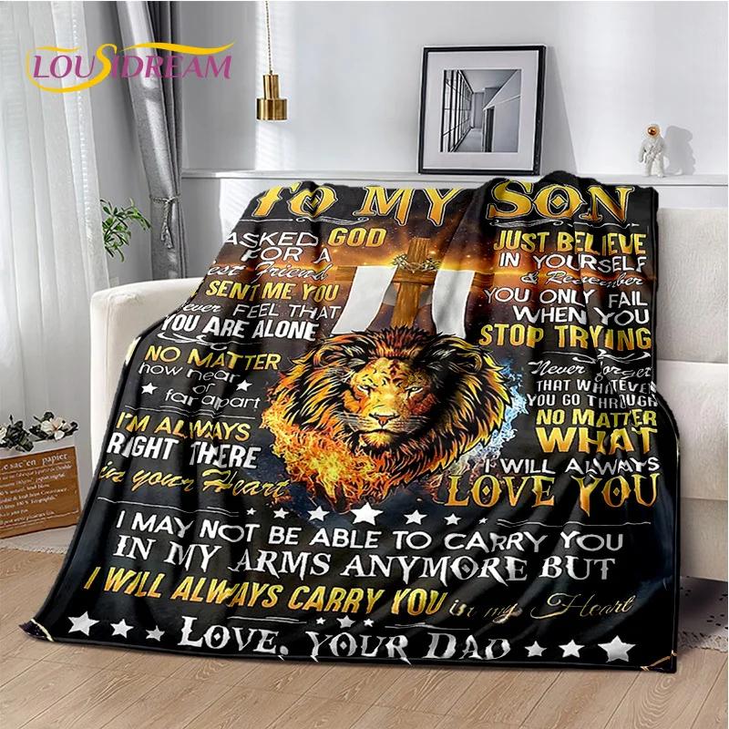 29 Style New Gift To My Son Daughter Grandedaughter Letter  Blanket,Soft Throw Blanket for Home Bedroom Bed Sofa Picnic Cover