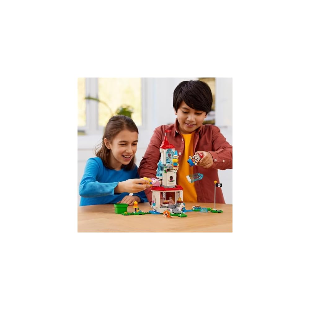 LEGO Super Mario Cat Peach Power-Up Frozen Tower Challenge 71407 Building Blocks Toy for Kids Ages 7 and Up