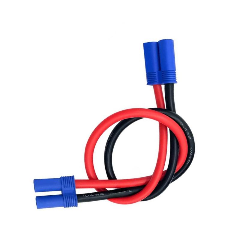 EC5 Male to EC5 Female Silicone Extension Cable 10AWG 100A Current Li-ion Battery Airplane Car Emergency Start Power Plugs