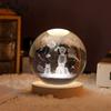 Crystal Ball USB Night Light Romantic Desktop Ornaments Unique Anniversary Gift