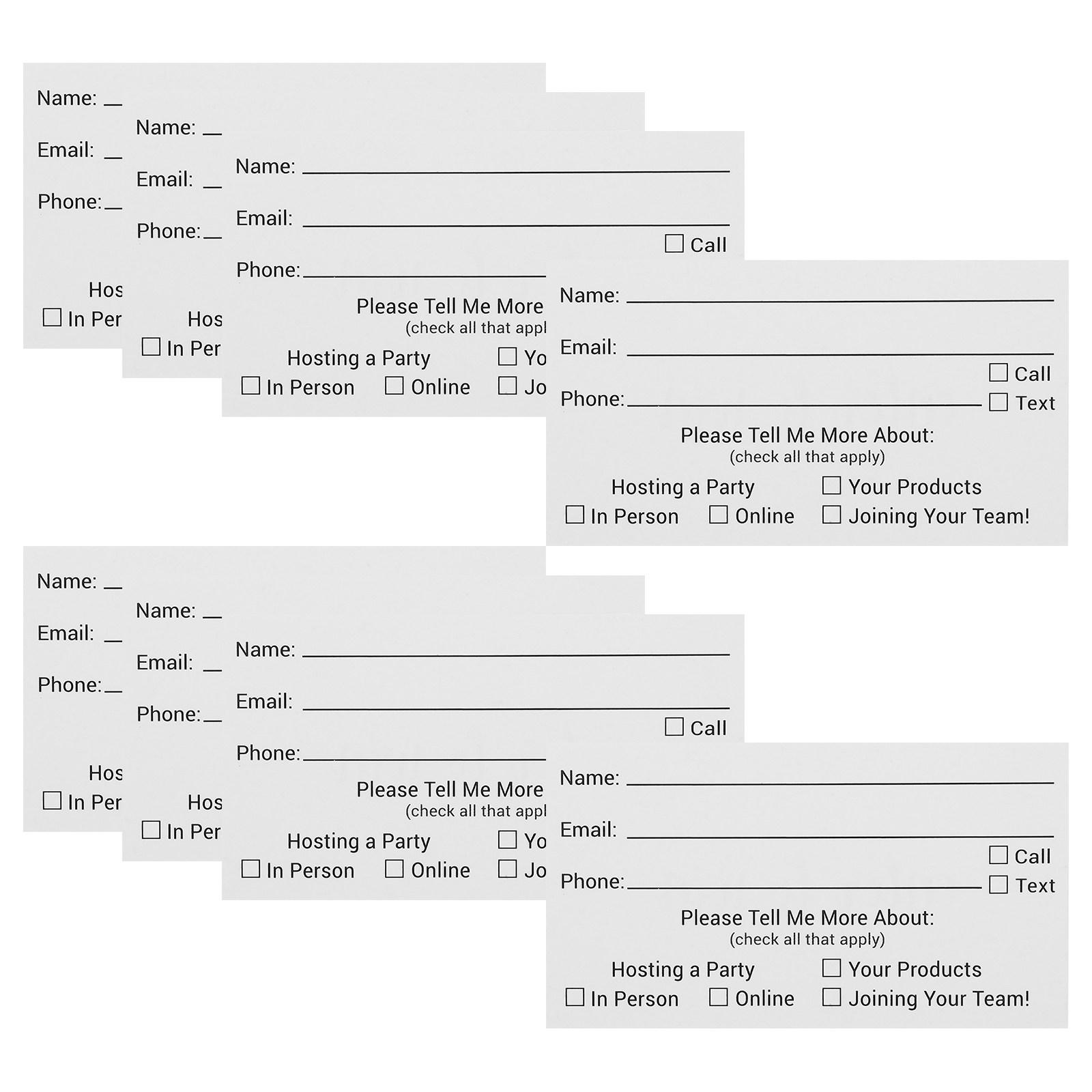 

100Pcs Raffle Ticket Cards Blank Voting Cards Easy Use for Business Giveaways School Fundraisers Contests Trade Shows Event other