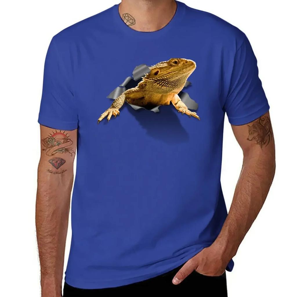 Rippen Lizard T-Shirt Quick Drying Summer Clothes Fruit of the Loom Mens T Shirts
