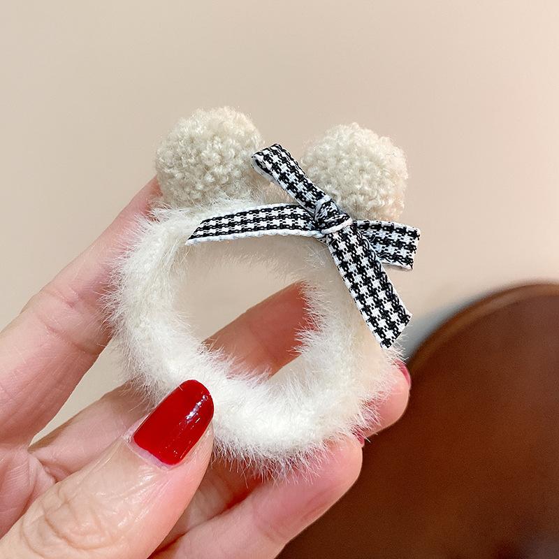 Cat Ears Plush Elastic Hair Bands Cute Hair Rope Ties Girls Barrettes Children Kawaii Headwear Headwear Kids Hair Accessorie