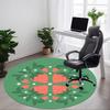 1 Stück Erdbeer-Mandala Stuhlteppich für Büro, Innenbereich Rutschfest Waschbar Teppich, Weiche Bequeme Matte Für Büroraum yy250930154