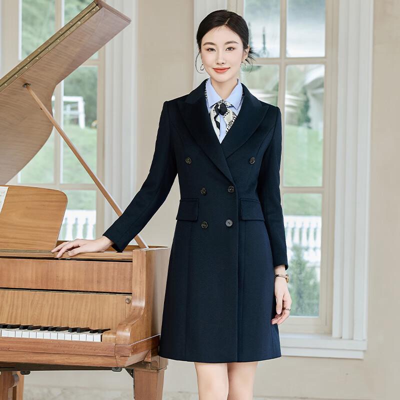 TLUOMAN Women's Professional Mid-Length Wool Coat