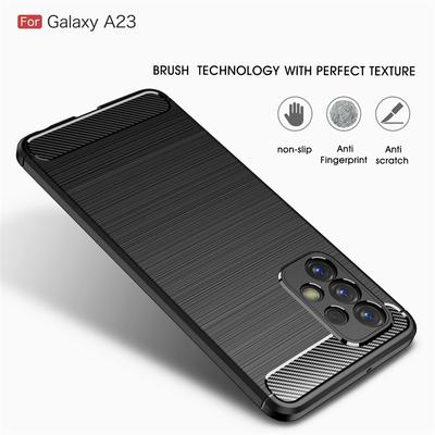 For Samsung Galaxy A33 A53 A73 5G Case Matte Soft TPU Carbon Fiber Phone Cases For Galaxy A13 A23 A 33 53 73 2022 Back Cover