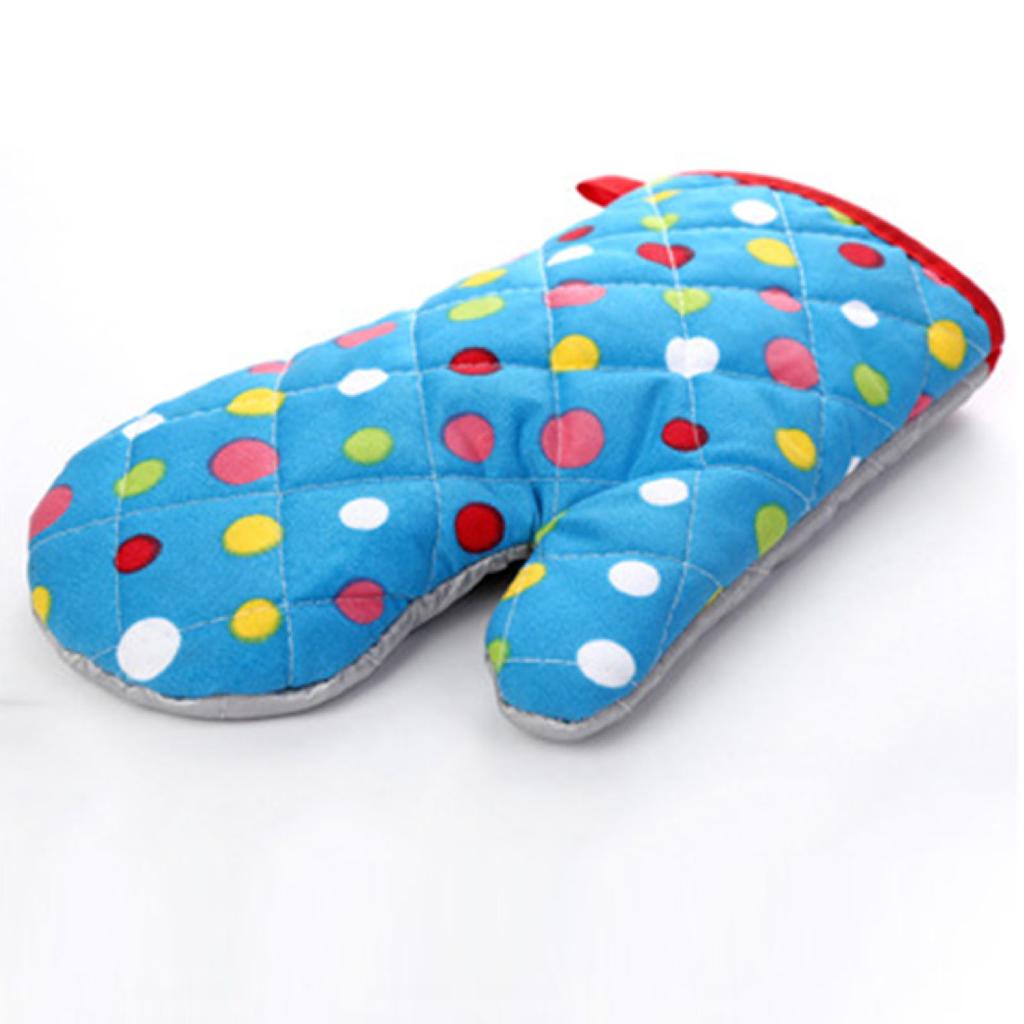 Oven Mitts Thickened Heat Resistant Hand Comfortable Fit Baking Gloves for Microwave Kitchen