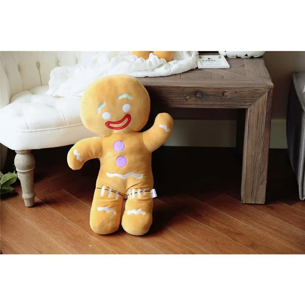 Gingerbread Man Plush Doll Sofa Decoration Cute Cookie Man Stuffed Toys Key Chain Soft Pendant Gifts