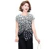Xiaofu Mid-Aged Women's Summer Short Sleeve Top