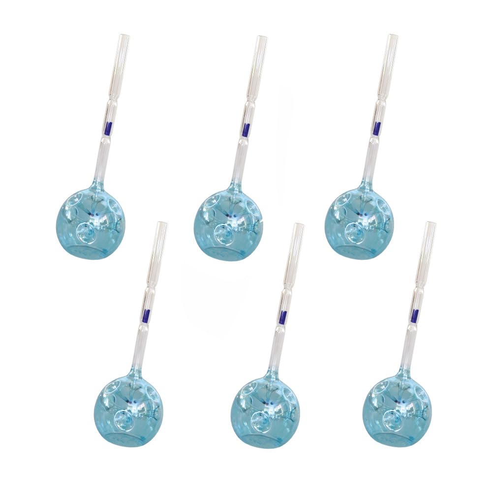 

Fourcart Cute Handmade Glass Crafts [Bidoro/Blown Glass] Pin Holder, Blue, Small, Set of 6