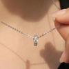 Loveenb [14K Gold] Glow 0.1Ct Lab Diamond Charm Pendant (2 Sizes)