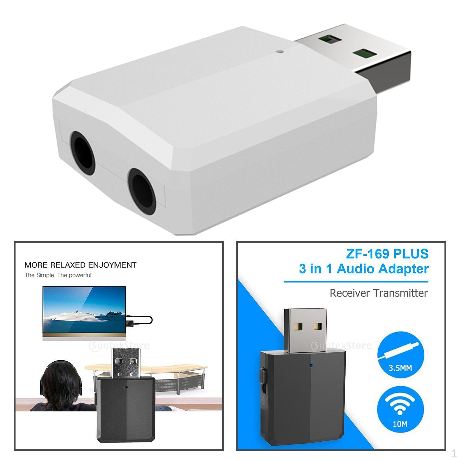 

Transmitter And Receiver Adapter, Adapter with 3.5mm Digital Audio Cable for TVs, білий