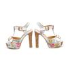 Premium Quality Womens Floral Printing Stiletto High Heels Ideal For Parties