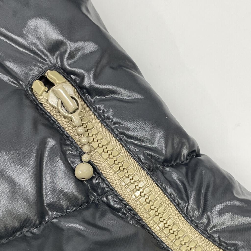 DUVETICA Black Thia Full-Zip Hooded Down Jacket Jacket 40 Dark grayUsed