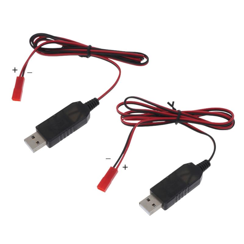 3.7V USB Charging Cable JST 2.54mm 2Pin Plug to USB Connector Lithium Battery Charger for RC Aircraft Helicopter Toys