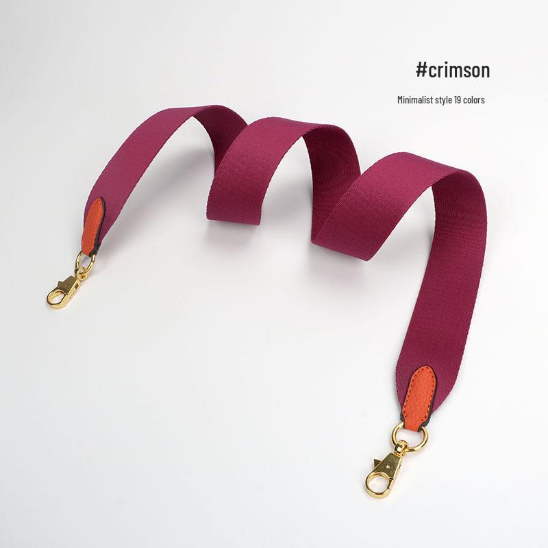 Evelyne Bucket Bag with Genuine Leather and Cotton Canvas Shoulder Strap