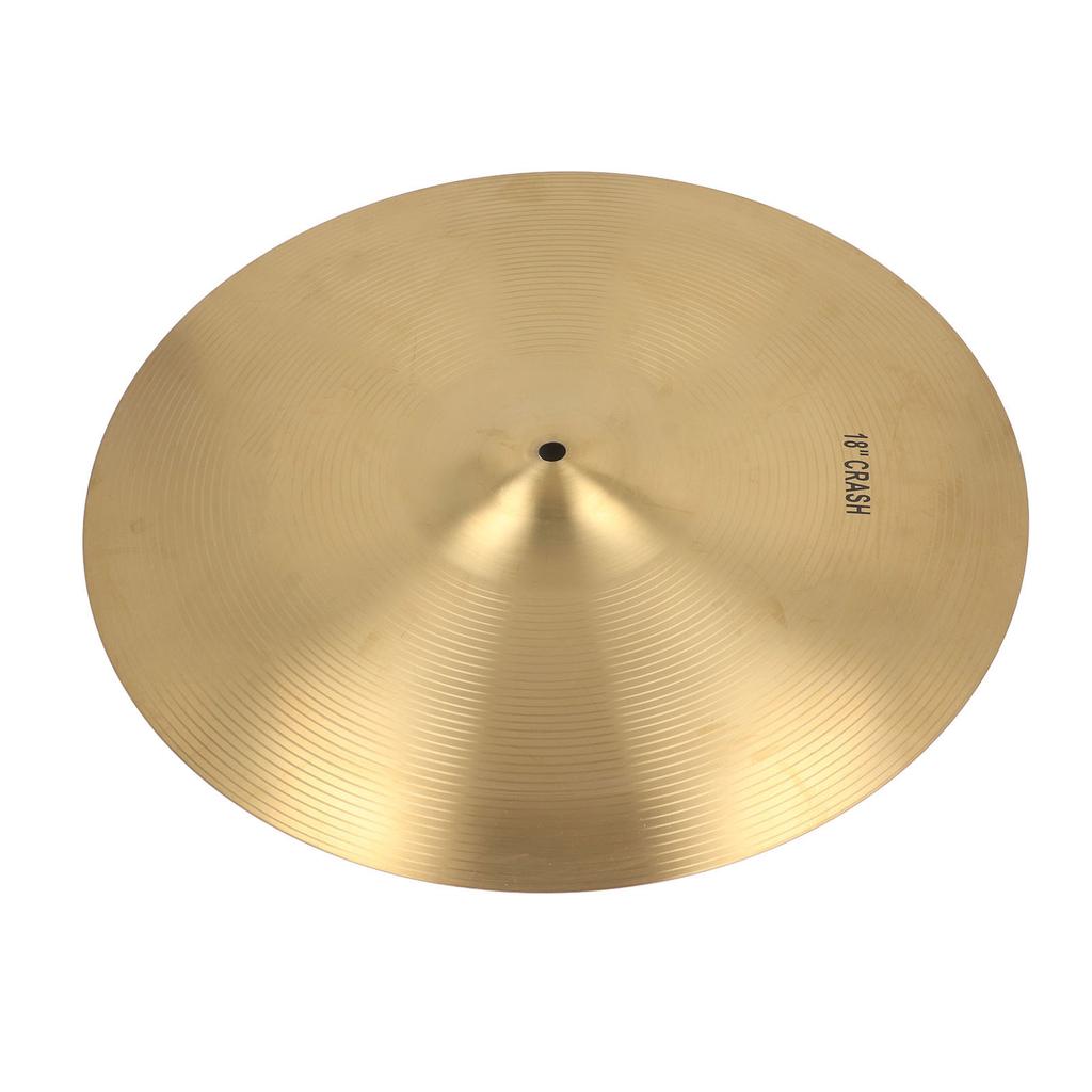 Crash Cymbal Crisp Sound Brass Jazz Drum Cymbal for Professional Music Enthusiasts 18 Inch