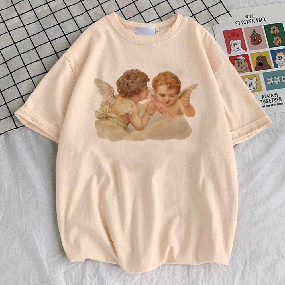 

Angle Funny t shirt teen graphic Pop Culture korean clothes Digital Graphic Y2k tshirt aesthetic anime Digital Colorful Y2k 4XL