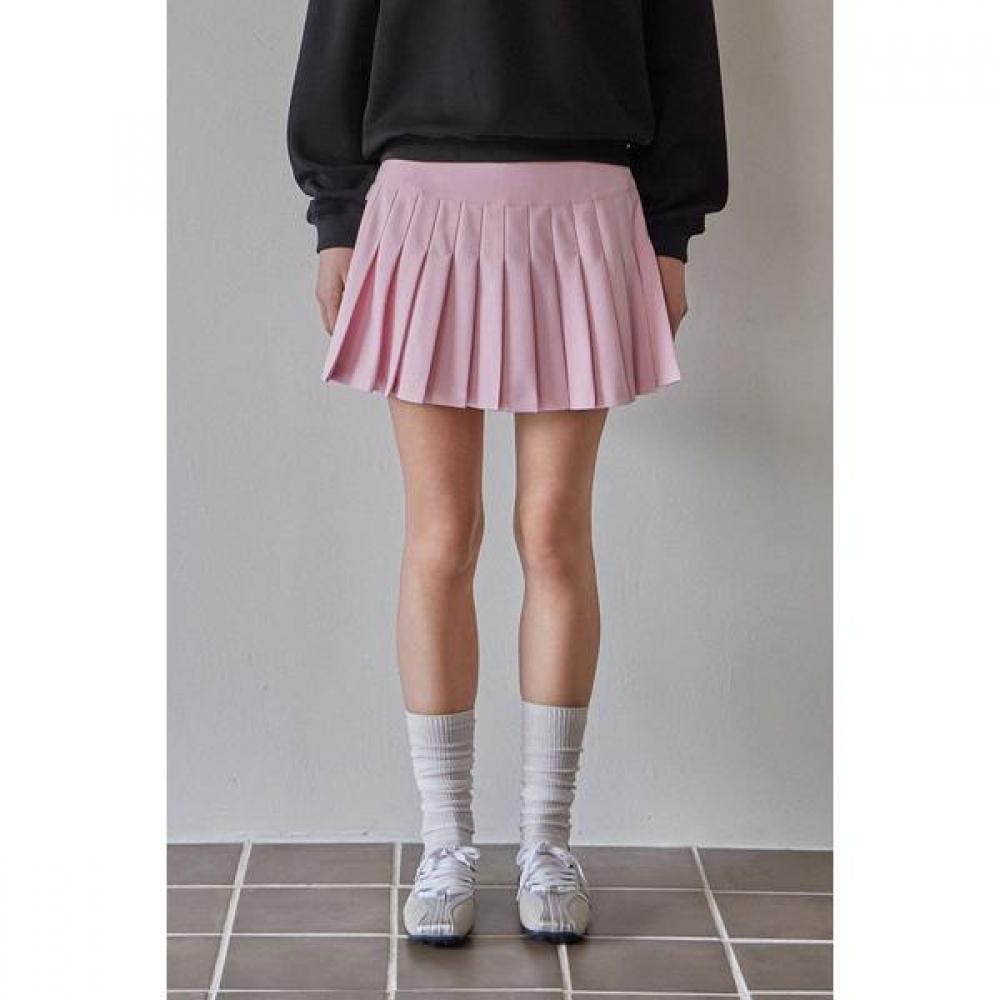 Goxo Pleats Culotte Skirt Pink Essential S