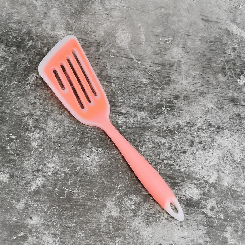 Silica Gel Integrated Extended Stir-fry Shovel Non-stick Pan Silica Gel Chinese Shovel Pan Spatula  Kitchen Accessories Cooking