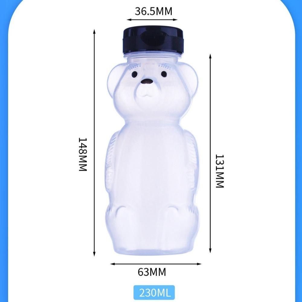 With Flexible Straws Honey Bear Straw Cup Cartoon Spill Proof Cup Leak Resistant Cup  For Babies