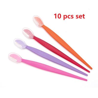 10 teile/los Augenbraue Trimmer Klinge Gestaltung Messer Gesicht Klingen Haar Entfernung Schaber Rasierer Frau Kosmetik Make-Up-Tools