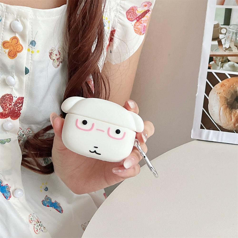 3D Big Head Dog Silicone Earphone Case Shockproof for Apple Airpods 3 4 Cover Airpods Pro2 4 Pro3 Headphone Case Cover