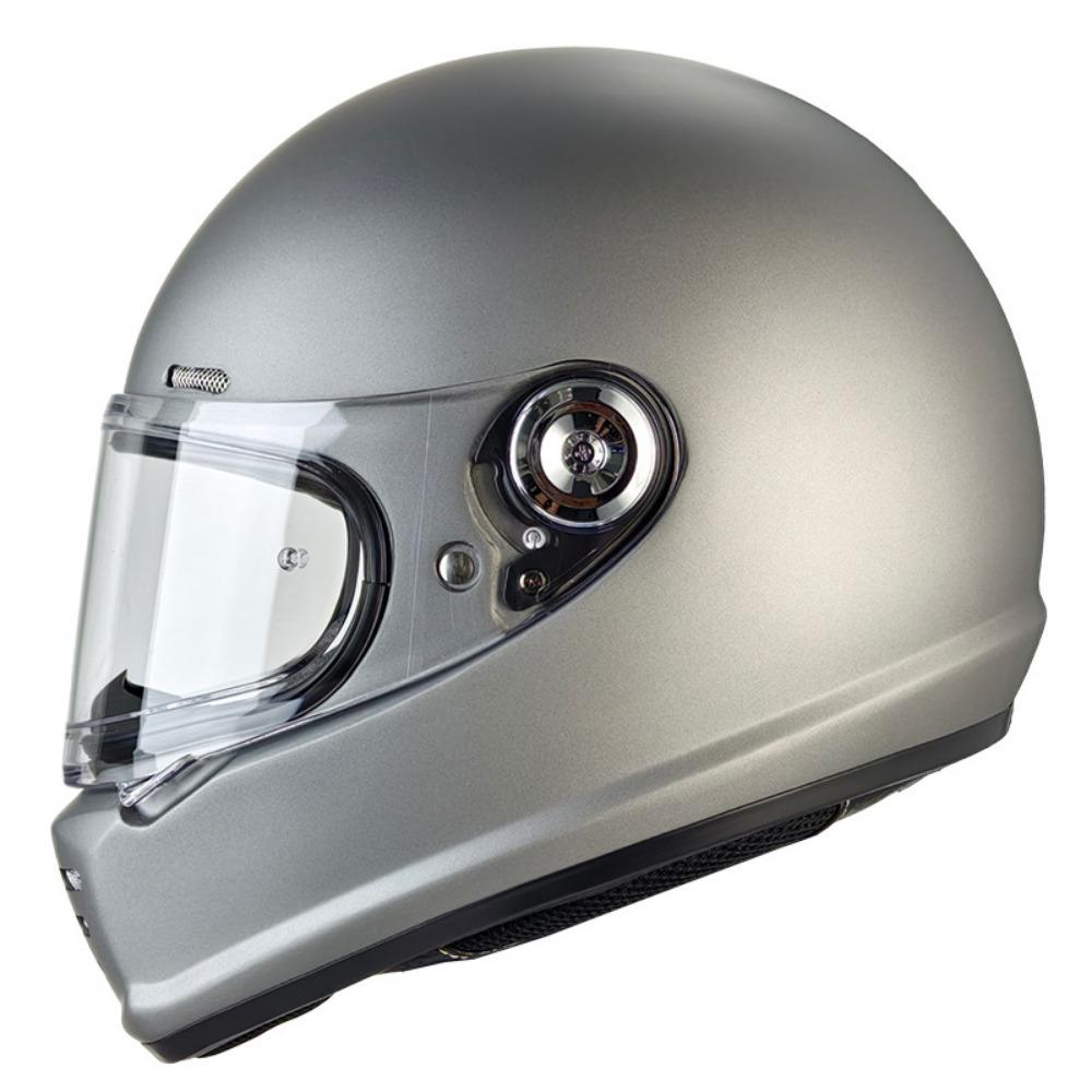 Vintage Full Helmet Four Seasons Men's and Women's Light Commuter Fiberglass Carbon Fiber Cruise Locomotive Motorcycle Helmet