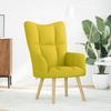 Relax Chair In Light Yellow Fabric
