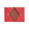 Hermes Calvi Silver Buckle Two-Tone Mysore Goat Leather Wallet Card Holder Women Wallet Texas-Pink H078476CKAT