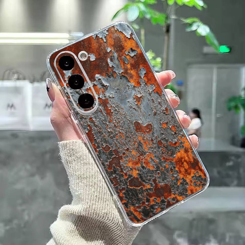 Retro Rust D-Design Phone Case For Samsung Galaxy A91,80,73,72 ,71,53,52,32 ,31,22,21s,20,Transparent Case