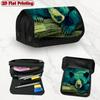 1pc Enormous In The Forest Design Double Layer Flip Pencil Case - Multi-Layer Flip Cover Design, Storage Bag, Zipper Closure, Suitable for Schools, Of
