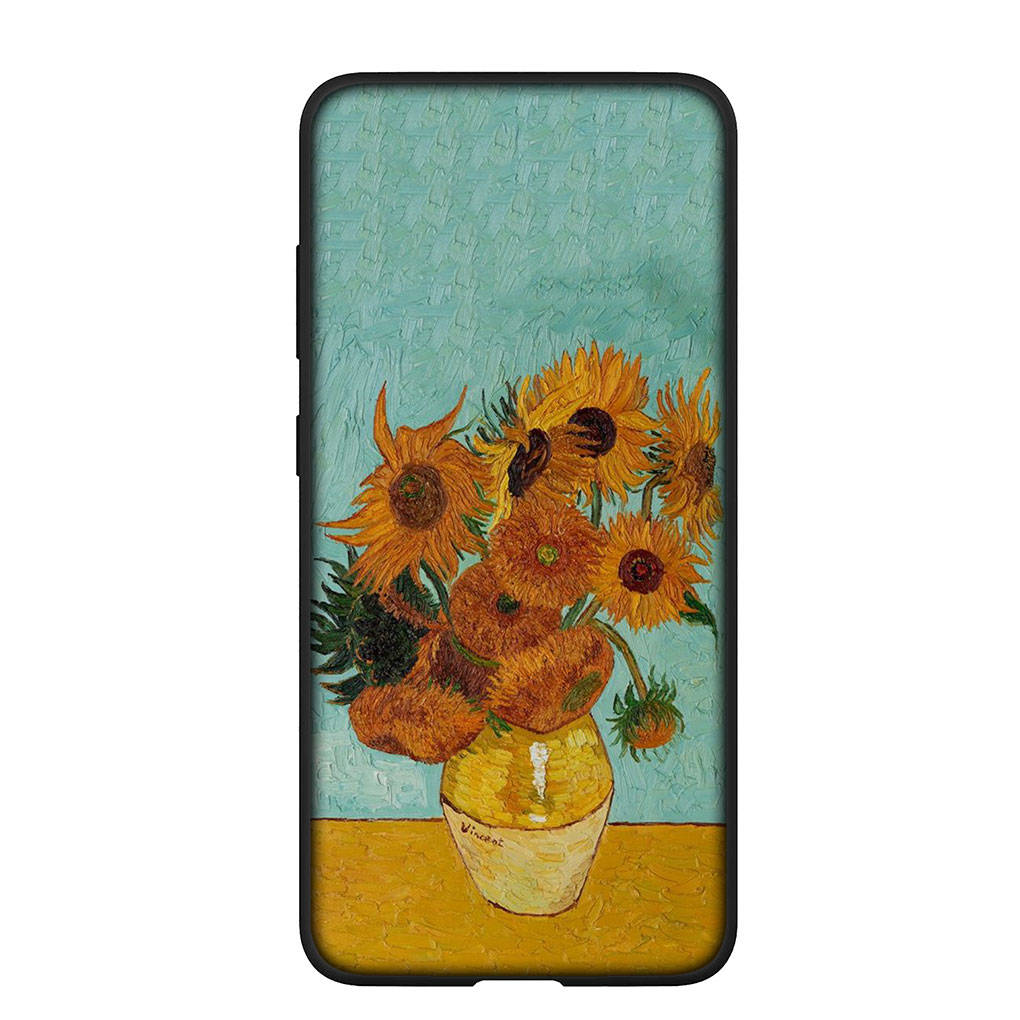 Phone Case for Samsung Galaxy S24 S23 iPhone 15 14 Xiaomi Redmi Note 13 12 11 8 10 9 Pro Max X XR OPPO Huawei Sunflower Van Gogh Starry Night Cover