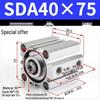 SDA Series Pneumatic Cylinders: Sizes 12 to 100mm, Stroke 35 to 90mm