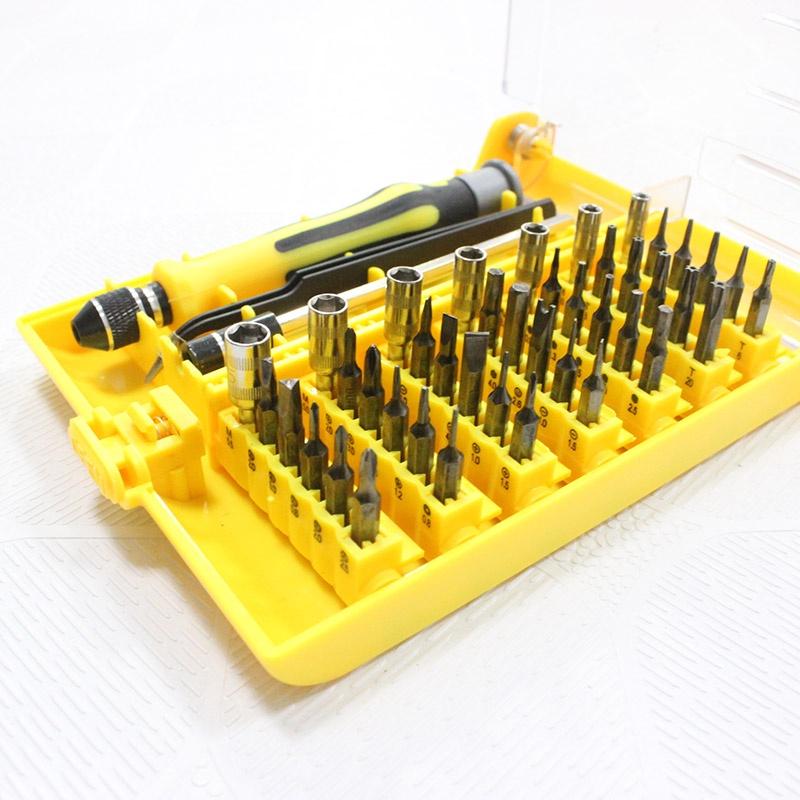 Versatile 45 In 1 Precision Torx Screw Driver Tweezers Set For Mobile Device Repairs