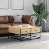 VidaXL Coffee Table Sonoma Oak 80x80x40 Cm Engineered Wood 835355