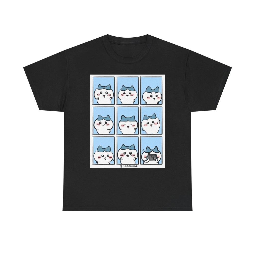 Chiikawa Kawaii Anime T-Shirt Unisex Kurzarm Oberteile Lässiges Tägliches Outfit Süßer Charakter Aufdruck T-Shirt Für Männer Frauen