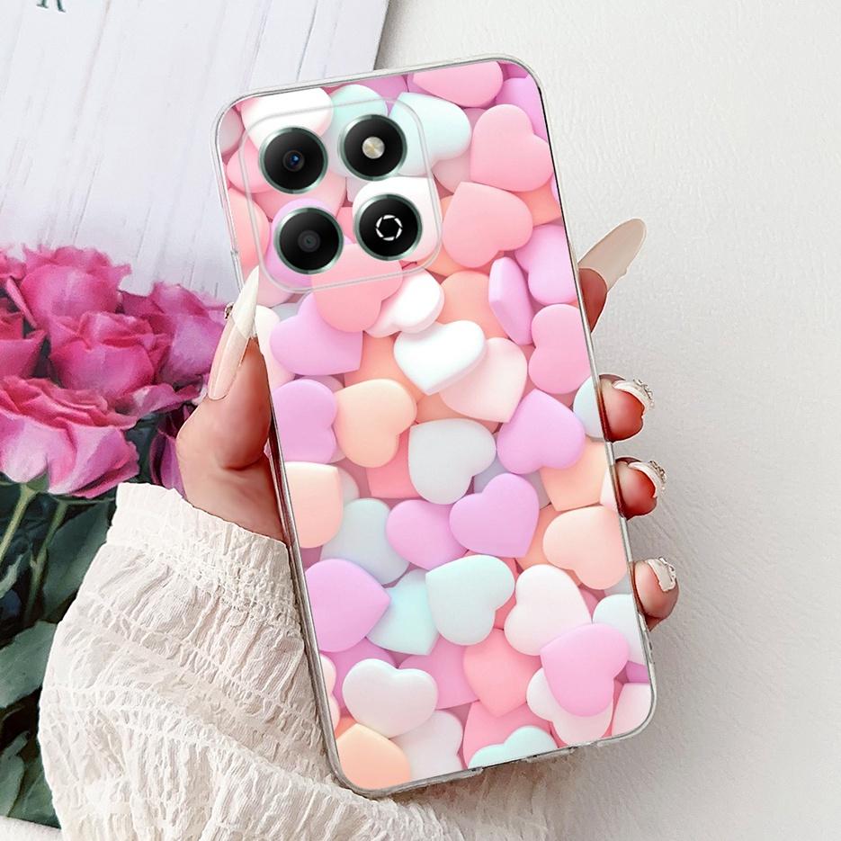 Für Honor X6b Hülle JDY-LX1 JDY-LX2 Niedliche Glückskarpfen Bemalte Abdeckung Weiche Dünne Handyhülle Für Honor X6a X 6b HonorX6a HonorX6b Fundas