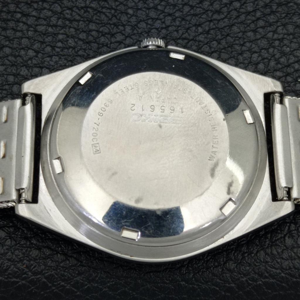 AUTOMATIC VINTAGE SEIKO JAPAN 6309A MENS BLACK COLOR DIAL WATCH a700417-5 R203-a700417