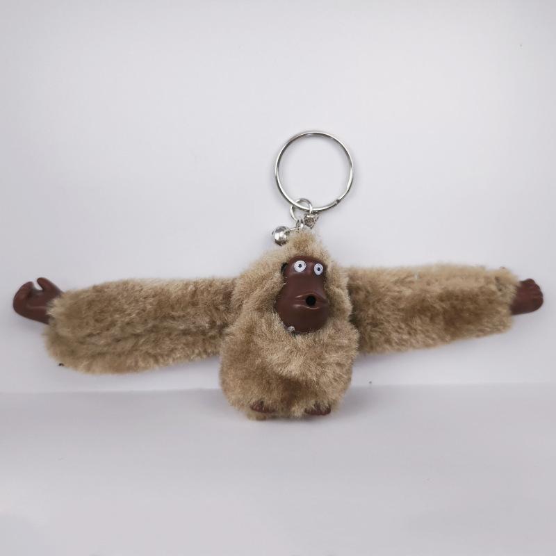 Chaveiro de Macaco de Pelúcia Fofo Pingente de Mochila Gorila Animal de Braços Longos Pingentes de Bolsa Decoração de Chaveiro Presentes de Aniversário para Adultos e Crianças