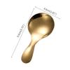 Niedlicher Edelstahl Löffel Kurzer Griff Gold Eis Tee Kaffee Löffel Kinderlöffel Küche Gewürz Schaufel