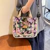 New thickened canvas handbag hand carry out office workers bring rice lunch box lunch bento bag handbag large capacity
