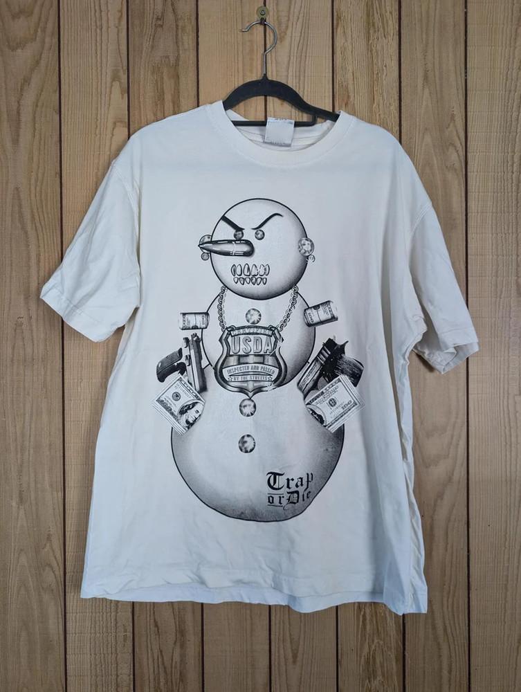 Young Jeezy Trap Or Die Белый Снеговик Рэп-Футболка GC3104 Унисекс Футболка M