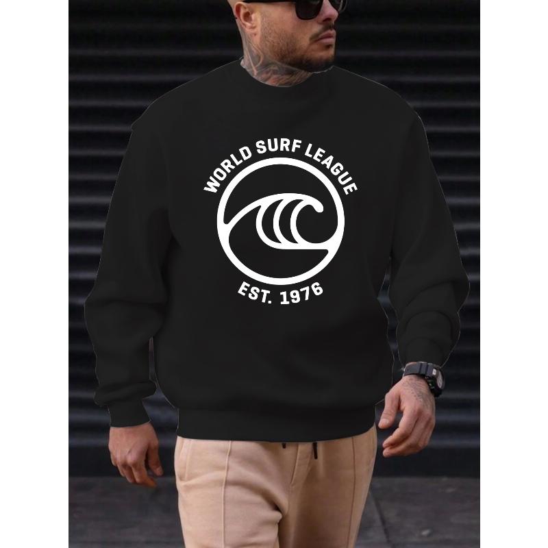 

Basic Crew Neck Sweatshirt, Durable Anti-Pilling & Cozy, Suitable for Home & Commute XXL чёрный