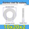 Jinguying Stainless Steel Flat Washer 201/304/316 Standard Size, No Burrs (GB97/DIN125)
