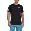adidas T Shirts Men's Black Crew Neck Moderate Straight Fit GL5403