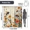 "Abstract Floral Shower Curtain" - Artistic Bath Decor, Perfect for Those Who Love Vibrant and Modern-Inspired Designs"