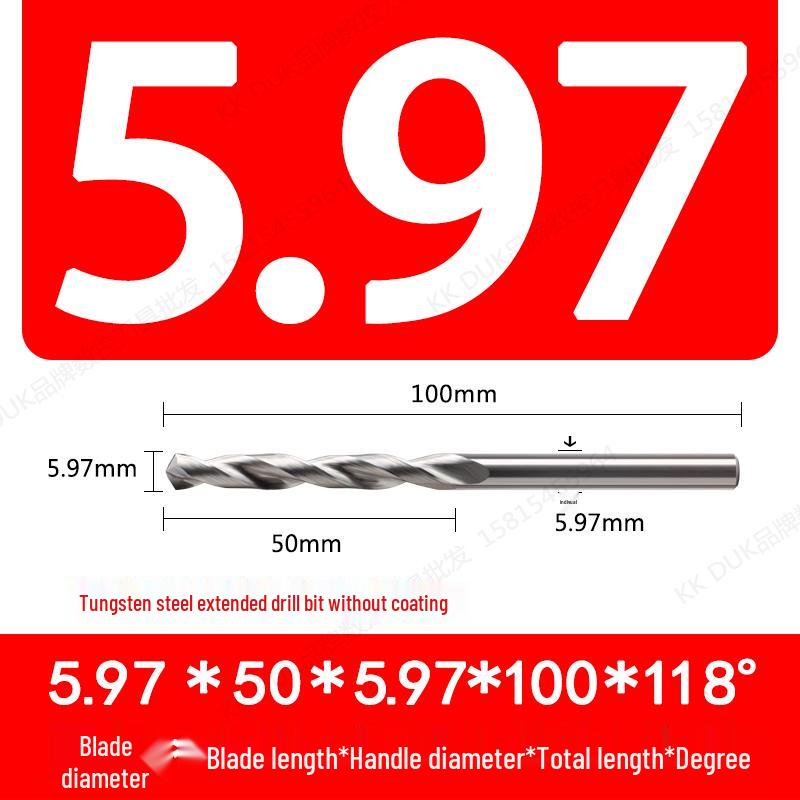 Straight Shank Solid Carbide Drill Bit Set (5.91–5.99mm)