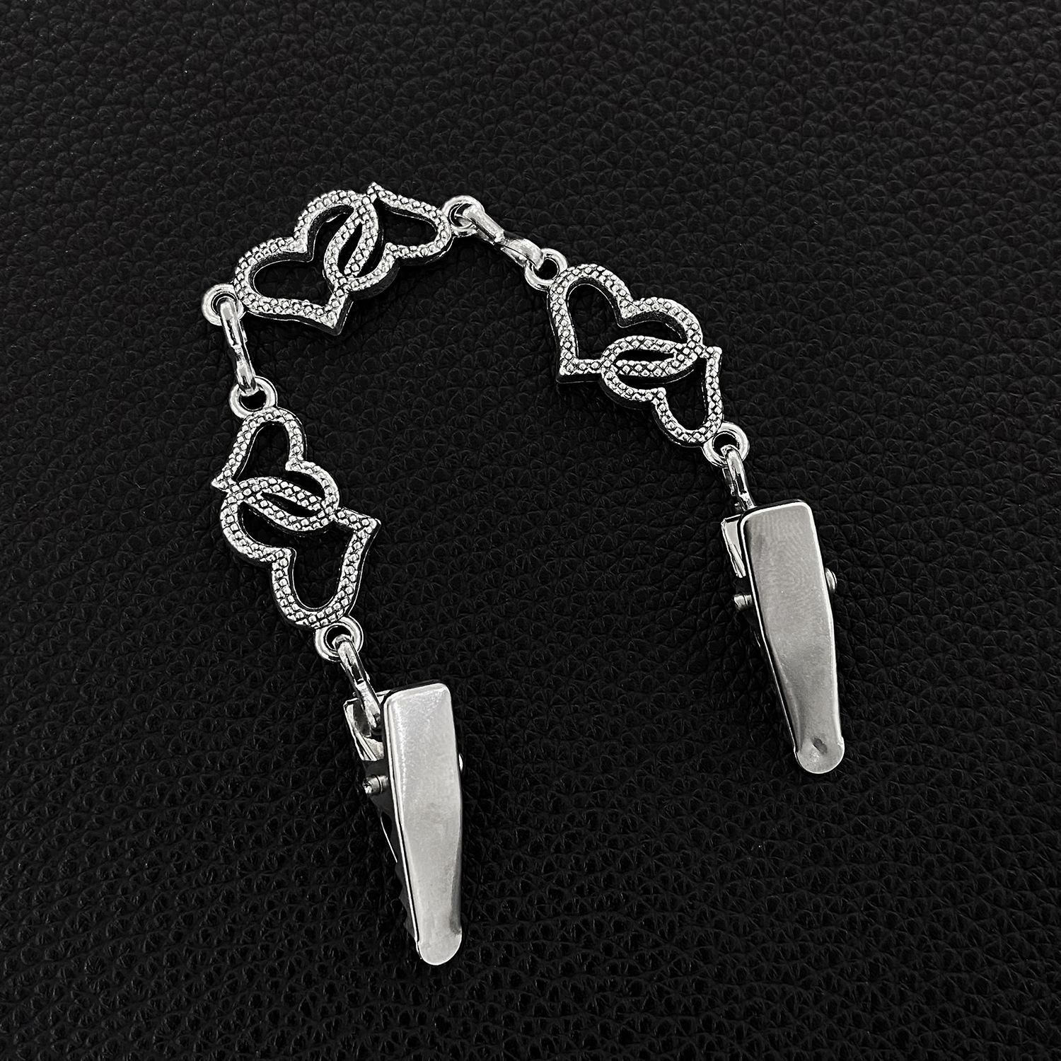 

Европа и США, ретро-сплав, зажим для свитера, шарф, кардиган, пряжка, зажим для воротника рубашки, антибликовый комплект, плотная брошь-зажим